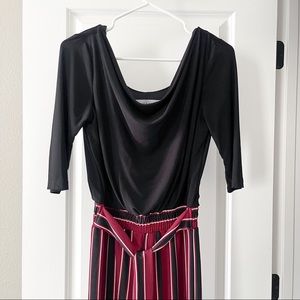 Womens Business or Business Casual 3/4 Sleeve Jumpsuit - Size Small